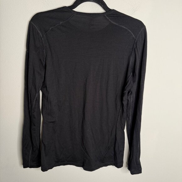 Icebreaker merino‎ wool black long sleeve L large - Picture 2 of 4
